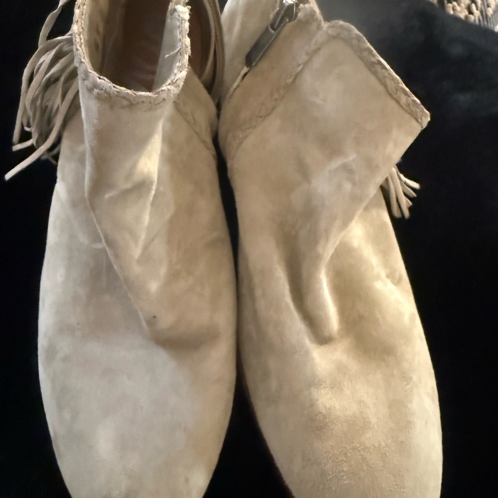 Sam Edelman Cream Ankle Booties